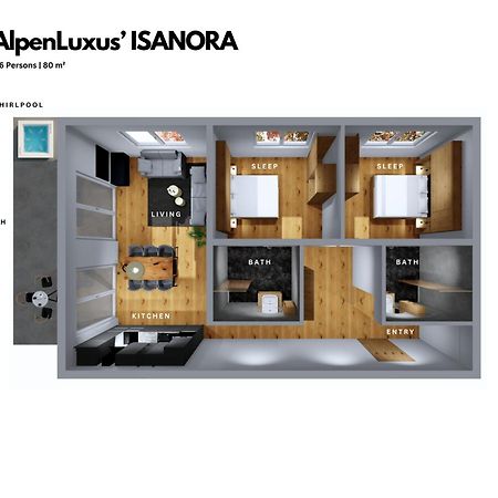 Isanora - Garden & Private Whirlpool By Alpenluxus Appartements Fügen Екстериор снимка